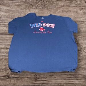 Boston Red Sox Majestic Deep Blue Shirt Size 2XL